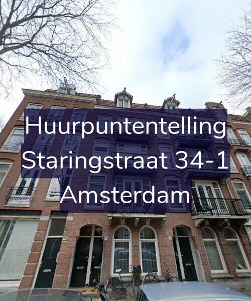 Foto gevel Huurpuntentelling voor Staringstraat 34-1, Amsterdam