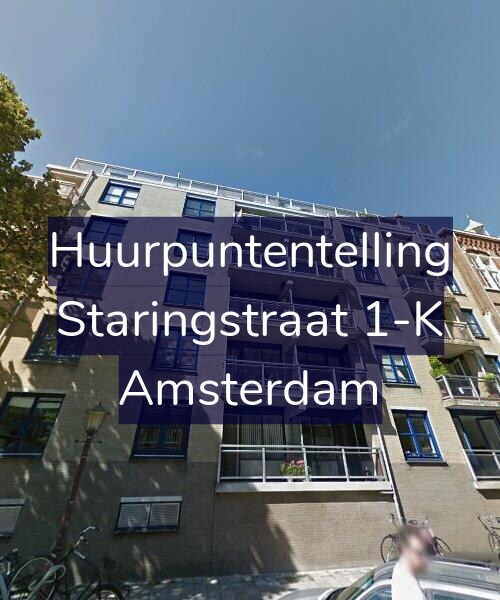 Foto gevel Huurpuntentelling voor Staringstraat 1-K, Amsterdam
