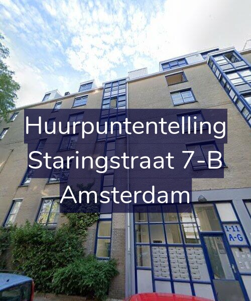 Foto gevel Huurpuntentelling voor Staringstraat 7-B, Amsterdam