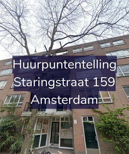 Foto gevel Huurpuntentelling voor Staringstraat 159, Amsterdam