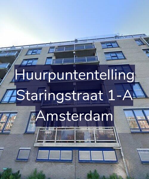 Foto gevel Huurpuntentelling voor Staringstraat 1-A, Amsterdam