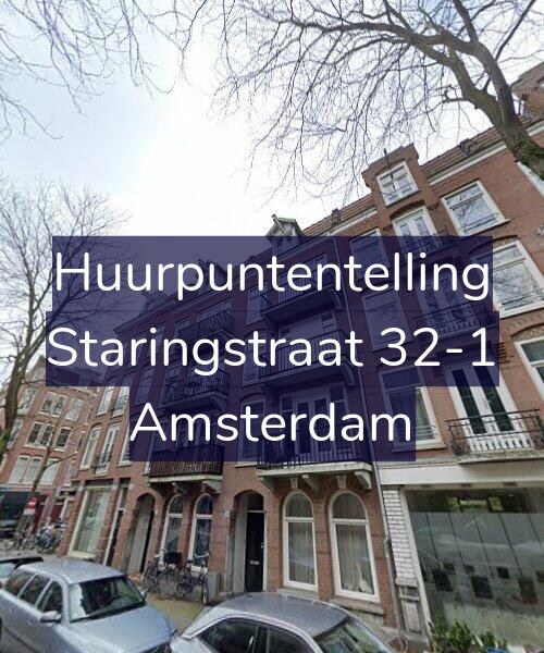Foto gevel Huurpuntentelling voor Staringstraat 32-1, Amsterdam