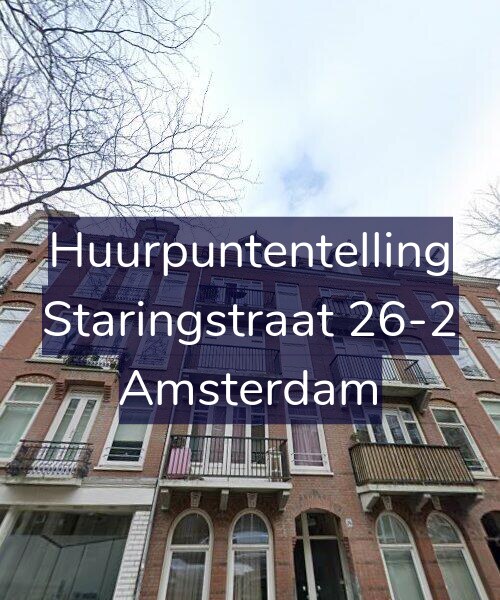 Foto gevel Huurpuntentelling voor Staringstraat 26-2, Amsterdam