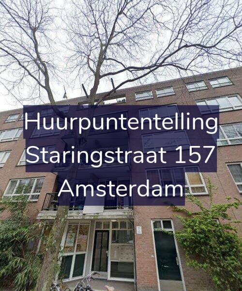 Foto gevel Huurpuntentelling voor Staringstraat 157, Amsterdam