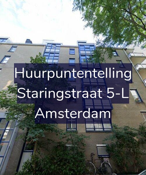 Foto gevel Huurpuntentelling voor Staringstraat 5-L, Amsterdam
