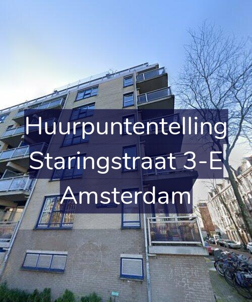 Foto gevel Huurpuntentelling voor Staringstraat 3-E, Amsterdam