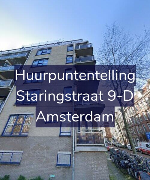 Foto gevel Huurpuntentelling voor Staringstraat 9-D, Amsterdam