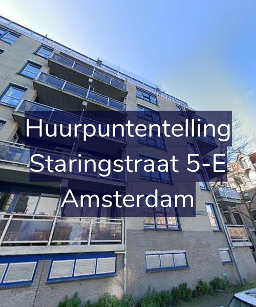 Foto gevel Huurpuntentelling voor Staringstraat 5-E, Amsterdam
