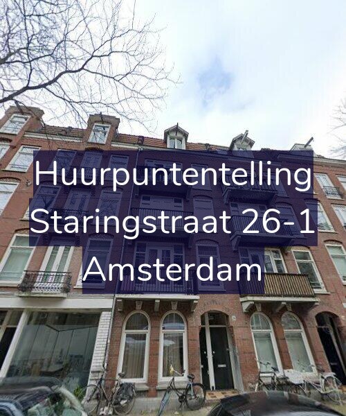 Foto gevel Huurpuntentelling voor Staringstraat 26-1, Amsterdam