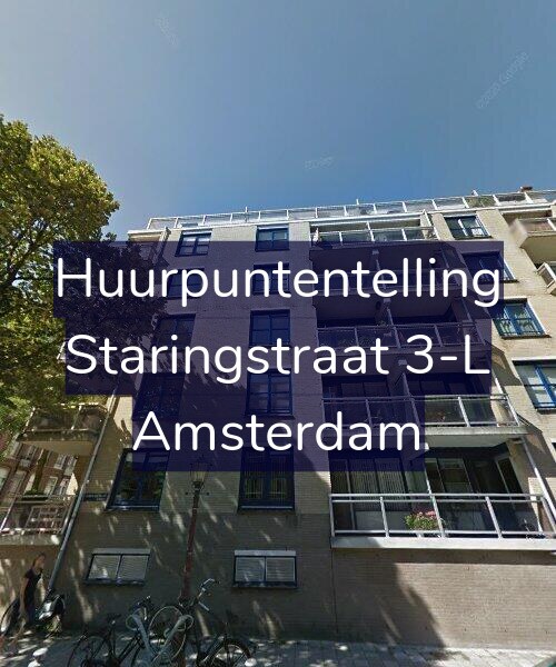 Foto gevel Huurpuntentelling voor Staringstraat 3-L, Amsterdam