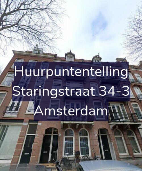 Foto gevel Huurpuntentelling voor Staringstraat 34-3, Amsterdam
