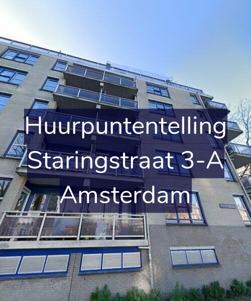 Foto gevel Huurpuntentelling voor Staringstraat 3-A, Amsterdam