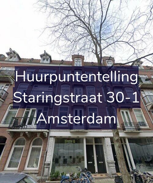Foto gevel Huurpuntentelling voor Staringstraat 30-1, Amsterdam