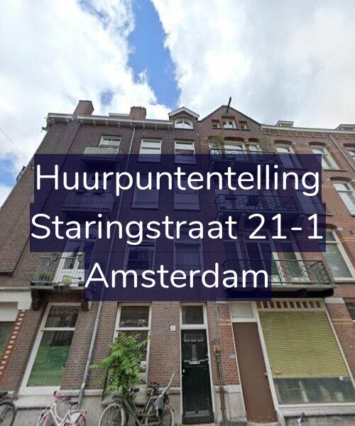 Foto gevel Huurpuntentelling voor Staringstraat 21-1, Amsterdam
