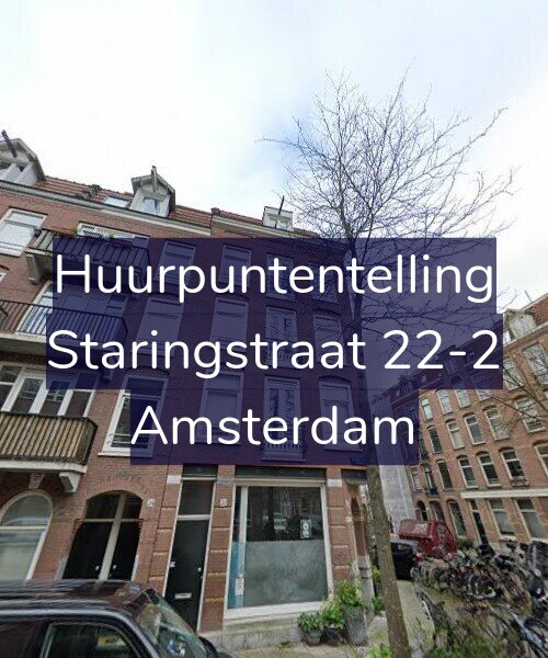Foto gevel Huurpuntentelling voor Staringstraat 22-2, Amsterdam