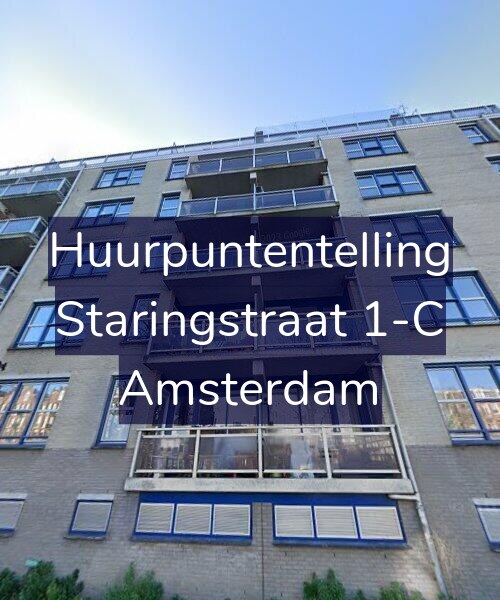 Foto gevel Huurpuntentelling voor Staringstraat 1-C, Amsterdam