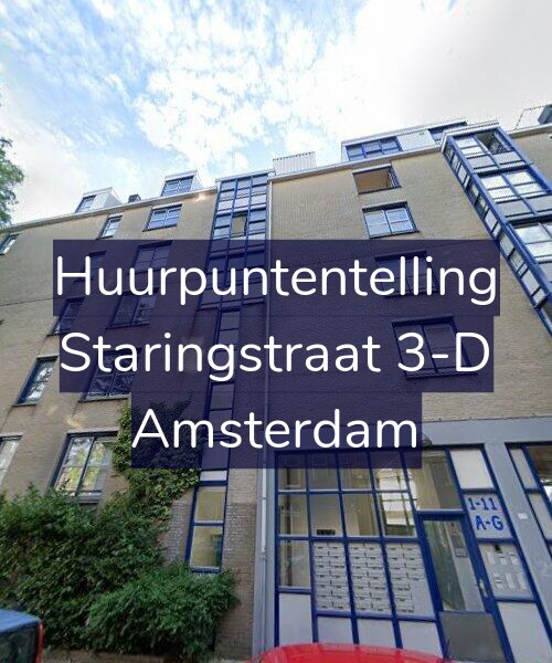 Foto gevel Huurpuntentelling voor Staringstraat 3-D, Amsterdam