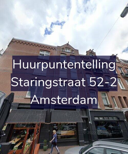 Foto gevel Huurpuntentelling voor Staringstraat 52-2, Amsterdam