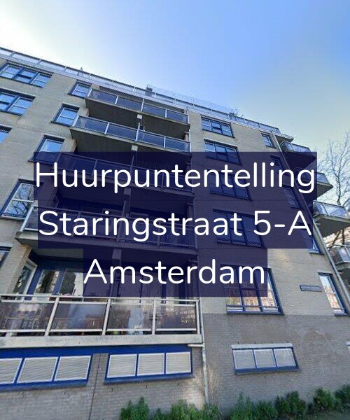 Foto gevel Huurpuntentelling voor Staringstraat 5-A, Amsterdam