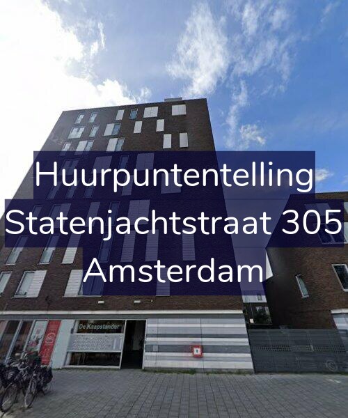 Foto gevel Huurpuntentelling voor Statenjachtstraat 305, Amsterdam