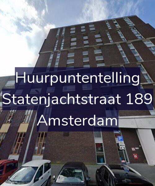 Foto gevel Huurpuntentelling voor Statenjachtstraat 189, Amsterdam