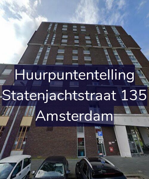 Foto gevel Huurpuntentelling voor Statenjachtstraat 135, Amsterdam