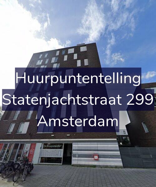 Foto gevel Huurpuntentelling voor Statenjachtstraat 299, Amsterdam