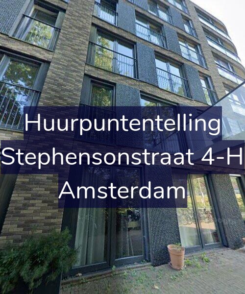 Foto gevel Huurpuntentelling voor Stephensonstraat 4-H, Amsterdam