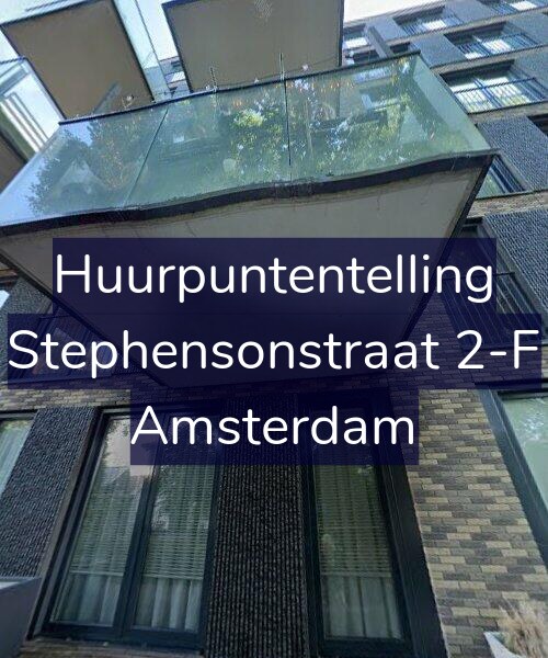 Foto gevel Huurpuntentelling voor Stephensonstraat 2-F, Amsterdam