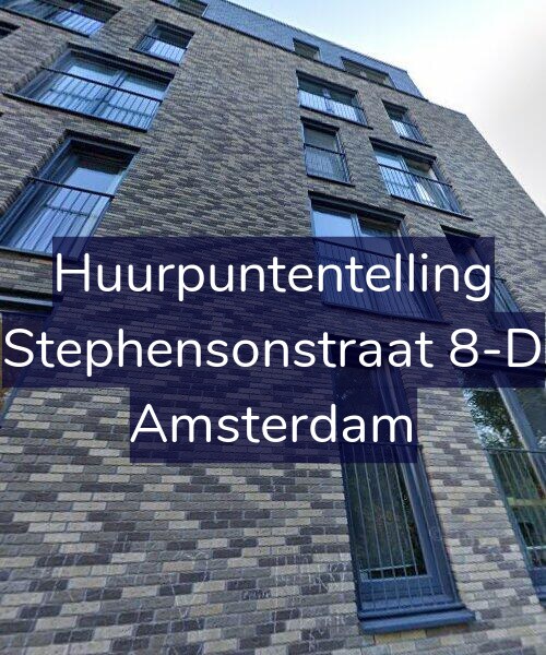 Foto gevel Huurpuntentelling voor Stephensonstraat 8-D, Amsterdam