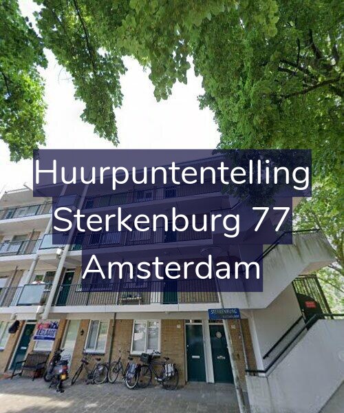 Foto gevel Huurpuntentelling voor Sterkenburg 77, Amsterdam