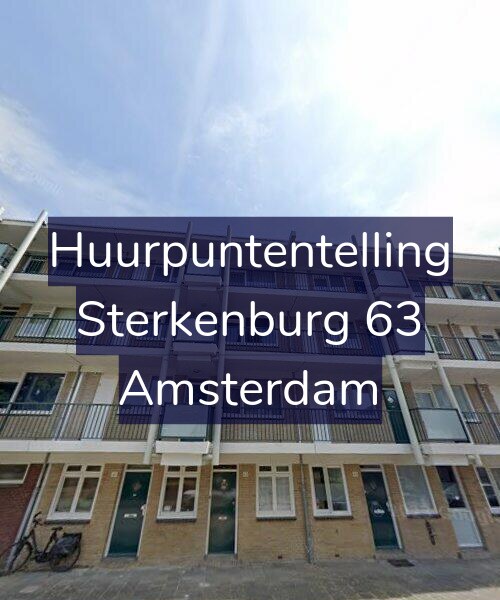 Foto gevel Huurpuntentelling voor Sterkenburg 63, Amsterdam