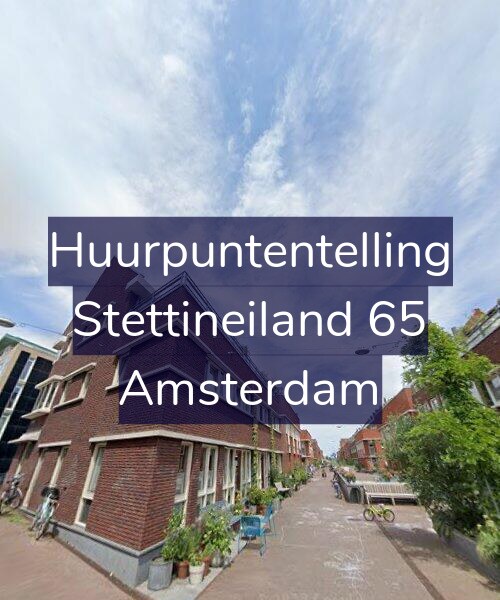 Foto gevel Huurpuntentelling voor Stettineiland 65, Amsterdam