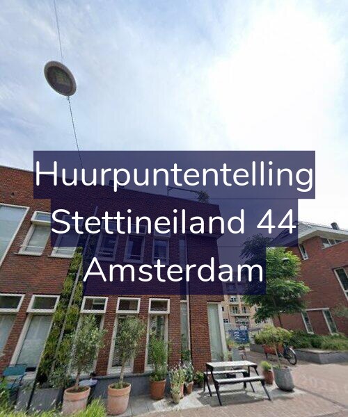 Foto gevel Huurpuntentelling voor Stettineiland 44, Amsterdam