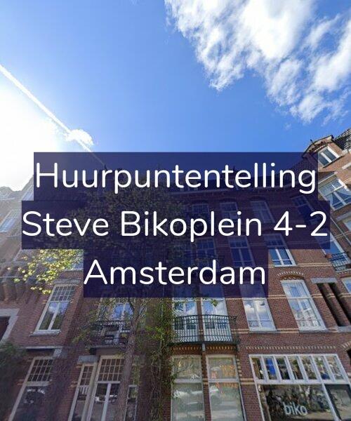 Foto gevel Huurpuntentelling voor Steve Bikoplein 4-2, Amsterdam