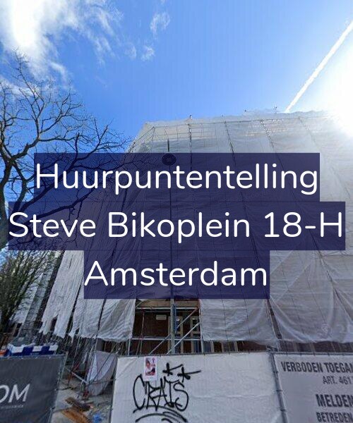 Foto gevel Huurpuntentelling voor Steve Bikoplein 18-H, Amsterdam