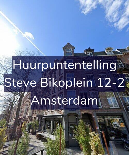 Foto gevel Huurpuntentelling voor Steve Bikoplein 12-2, Amsterdam