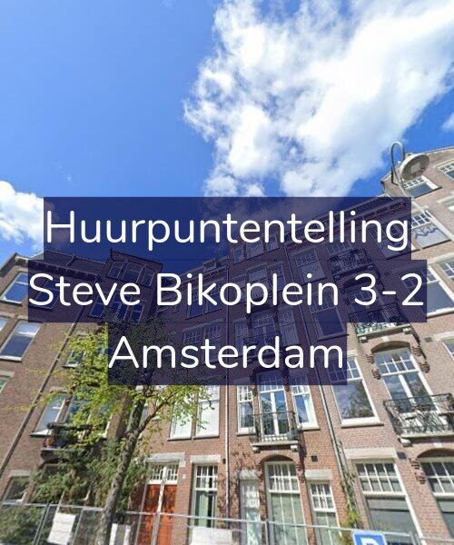 Foto gevel Huurpuntentelling voor Steve Bikoplein 3-2, Amsterdam