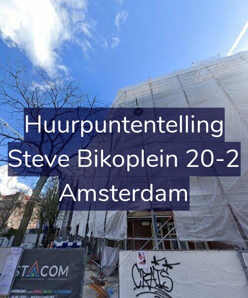 Foto gevel Huurpuntentelling voor Steve Bikoplein 20-2, Amsterdam