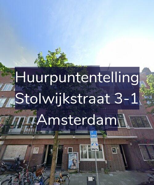 Foto gevel Huurpuntentelling voor Stolwijkstraat 3-1, Amsterdam