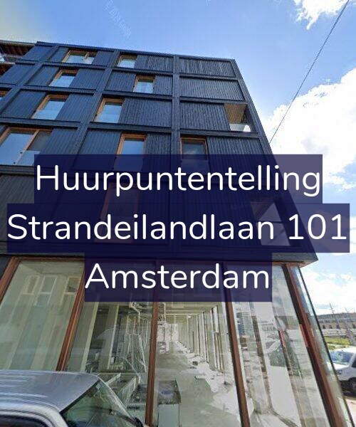 Foto gevel Huurpuntentelling voor Strandeilandlaan 101, Amsterdam