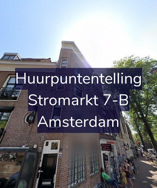 Foto gevel Huurpuntentelling voor Stromarkt 7-B, Amsterdam