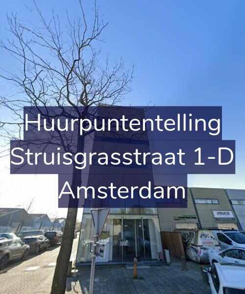 Foto gevel Huurpuntentelling voor Struisgrasstraat 1-D, Amsterdam