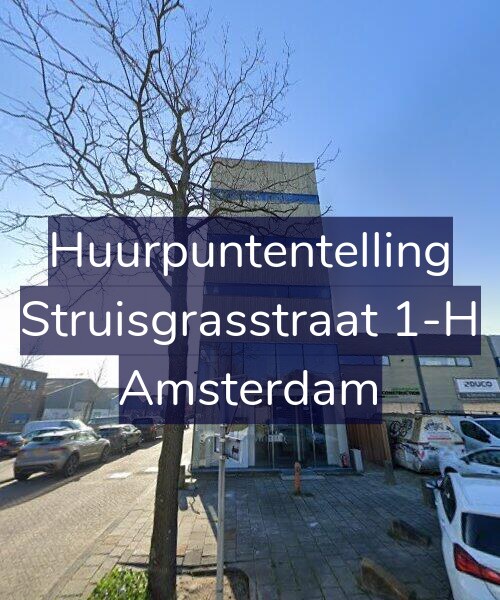 Foto gevel Huurpuntentelling voor Struisgrasstraat 1-H, Amsterdam