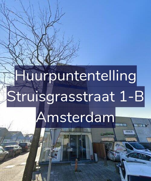 Foto gevel Huurpuntentelling voor Struisgrasstraat 1-B, Amsterdam