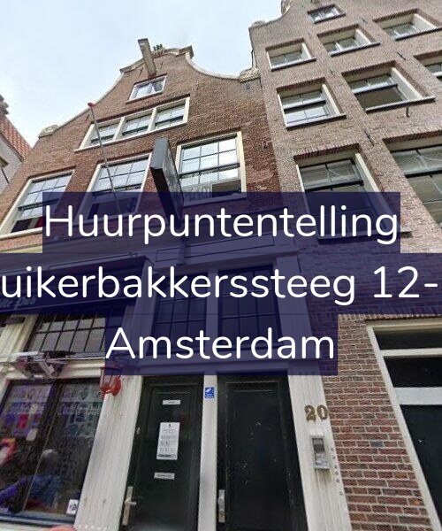 Foto gevel Huurpuntentelling voor Suikerbakkerssteeg 12-C, Amsterdam