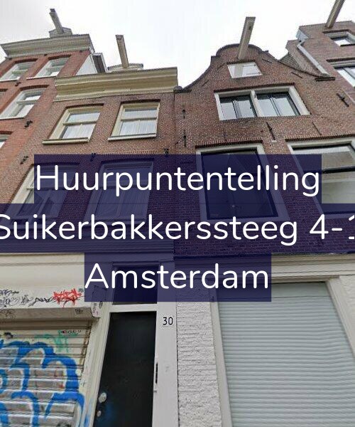 Foto gevel Huurpuntentelling voor Suikerbakkerssteeg 4-1, Amsterdam
