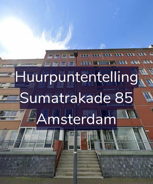 Foto gevel Huurpuntentelling voor Sumatrakade 85, Amsterdam