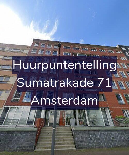 Foto gevel Huurpuntentelling voor Sumatrakade 71, Amsterdam
