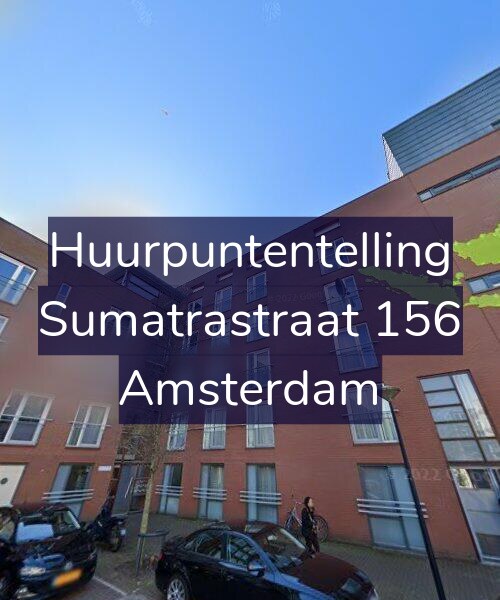 Foto gevel Huurpuntentelling voor Sumatrastraat 156, Amsterdam